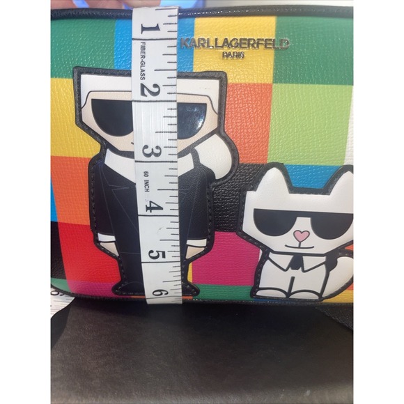 Karl Lagerfeld Paris Maybelle Multicolor Crossbody Camera Bag Handbag NWT $178 - Picture 10 of 12